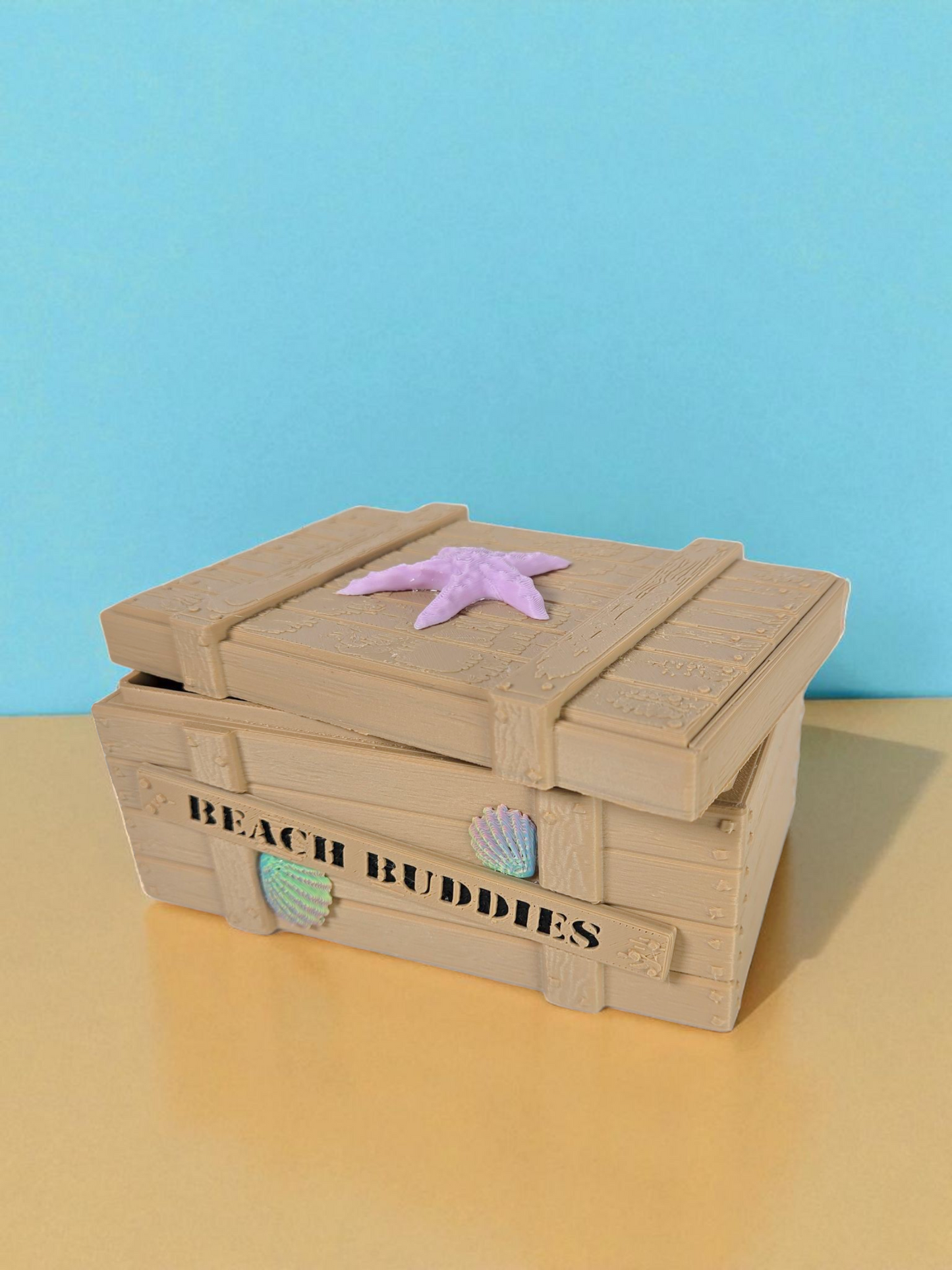Beach Buddies Mystery Box – 5 Mini Ocean Animals in Crate | Beach Trip Keepsake Gift