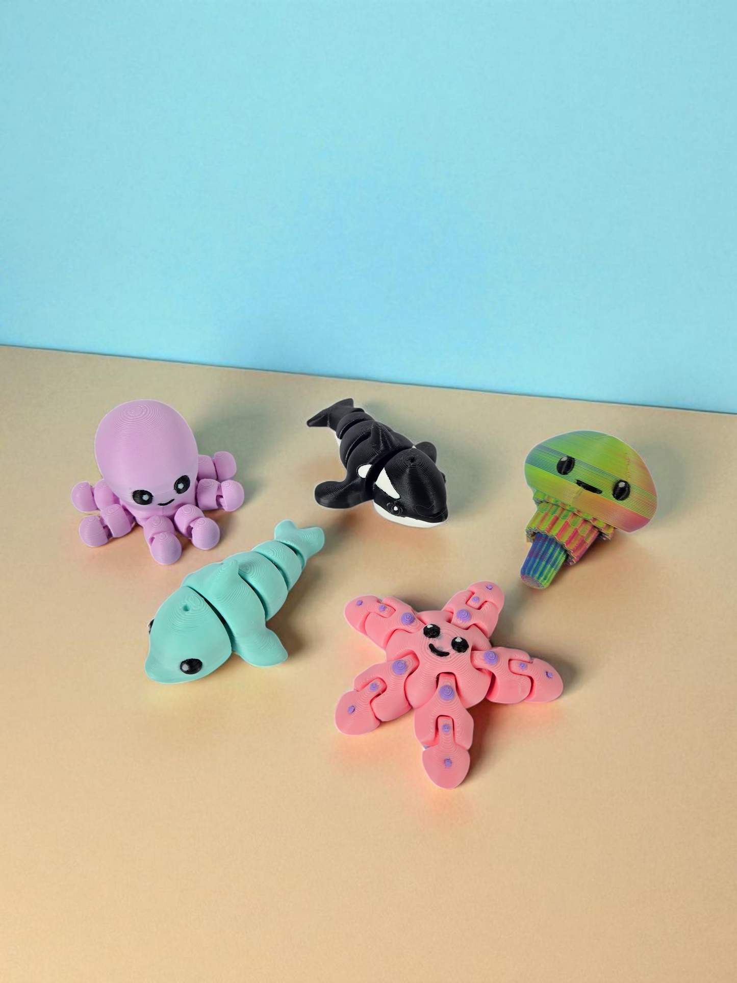 Beach Buddies Mystery Box – 5 Mini Ocean Animals in Crate | Beach Trip Keepsake Gift