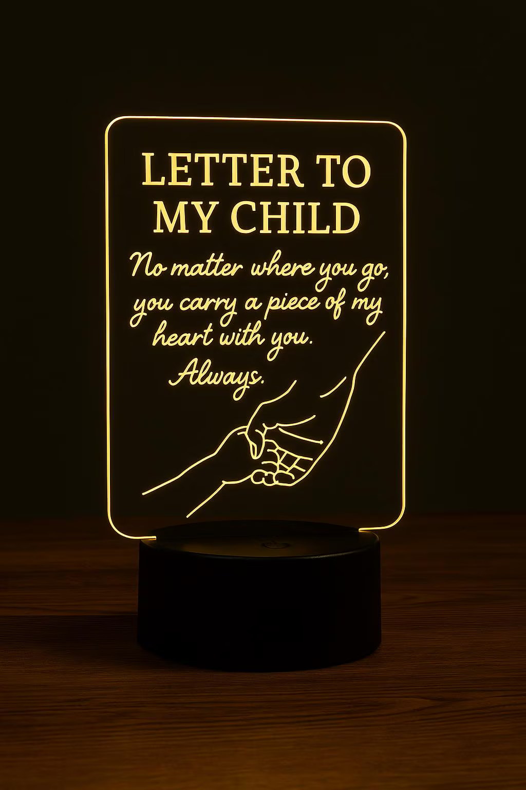 Letter to My Child Acrylic LED Desk Lamp