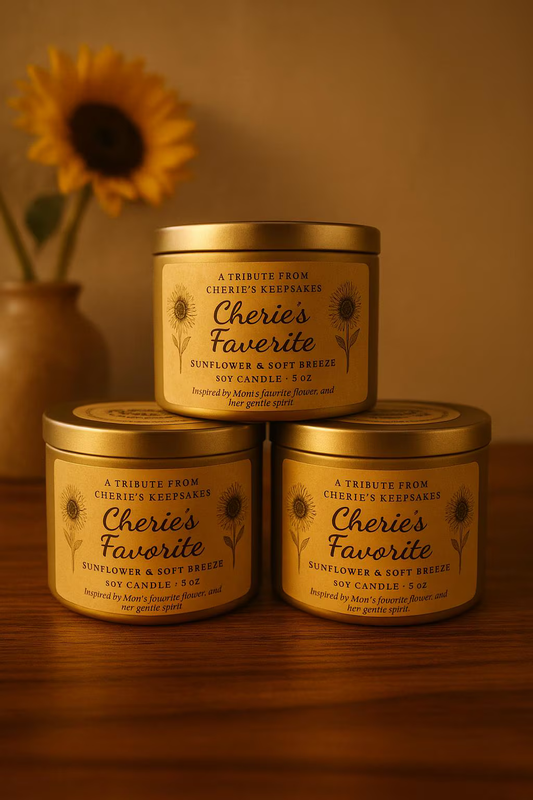 Cherie’s Favorite – Hand-Poured Sunflower Scented Candle