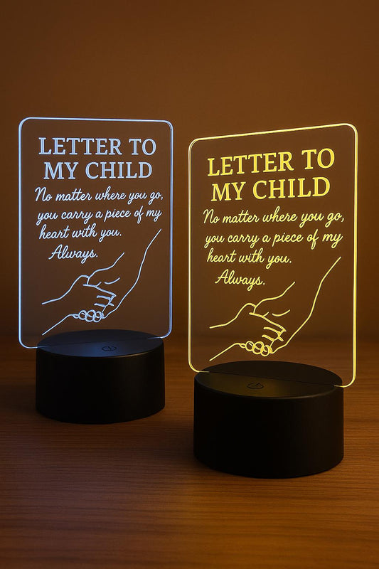 Letter to My Child Acrylic LED Desk Lamp