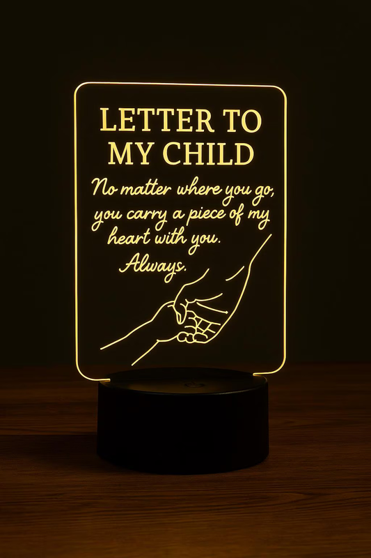 Letter to My Child Acrylic LED Desk Lamp