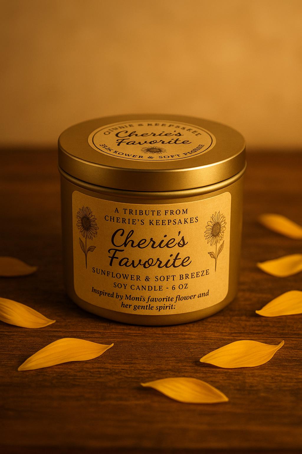 Cherie’s Favorite – Hand-Poured Sunflower Scented Candle