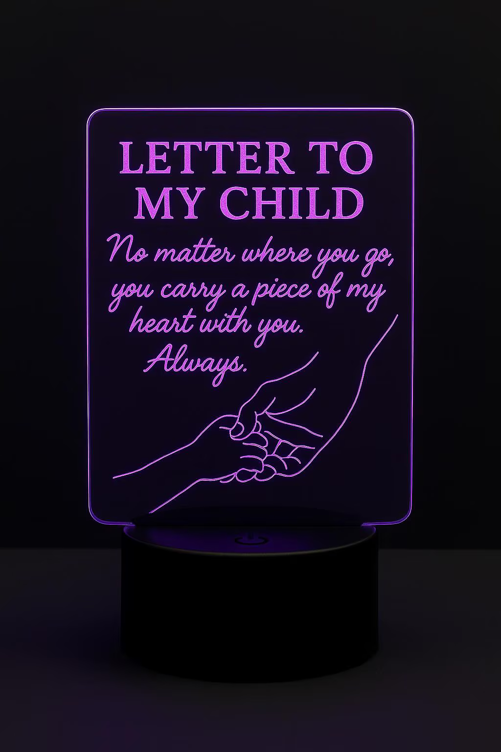 Letter to My Child Acrylic LED Desk Lamp